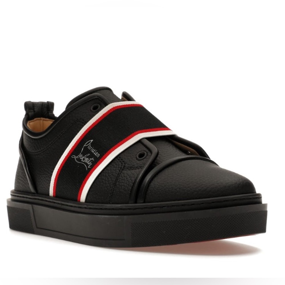 ♥️Christian Louboutin ADOLESCENZA FLAT Men Leather Trainers Sneakers Shoes 42.5